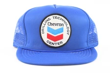 Chevron Drilling Technology Foam Rope Vintage Blue SnapBack Hat Made in USA