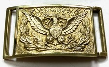 CIVIL WAR US UNION Belt Plate NCO 2-Piece Brass M1851 Federal Eagle Belt Buckle