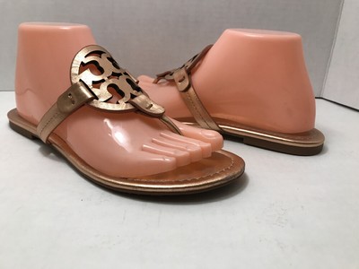 rose gold tory burch miller sandals