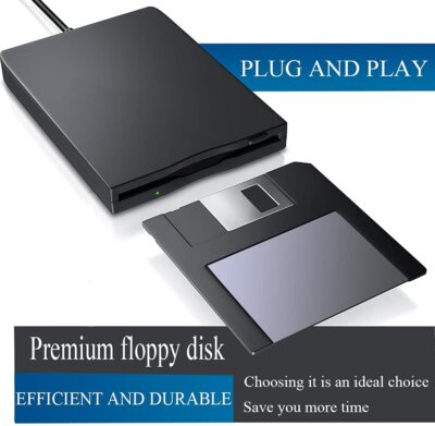 USB FDD Diskettenlaufwerk 1.44MB extern 3,5 Zoll Floppy Disk Drive für Windows
