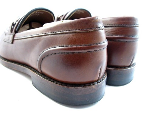 Allen Edmonds "Randolph" Men's Leather BIT Penny Loafers 7.5 D Chili USA (203N) - Bild 5 von 10
