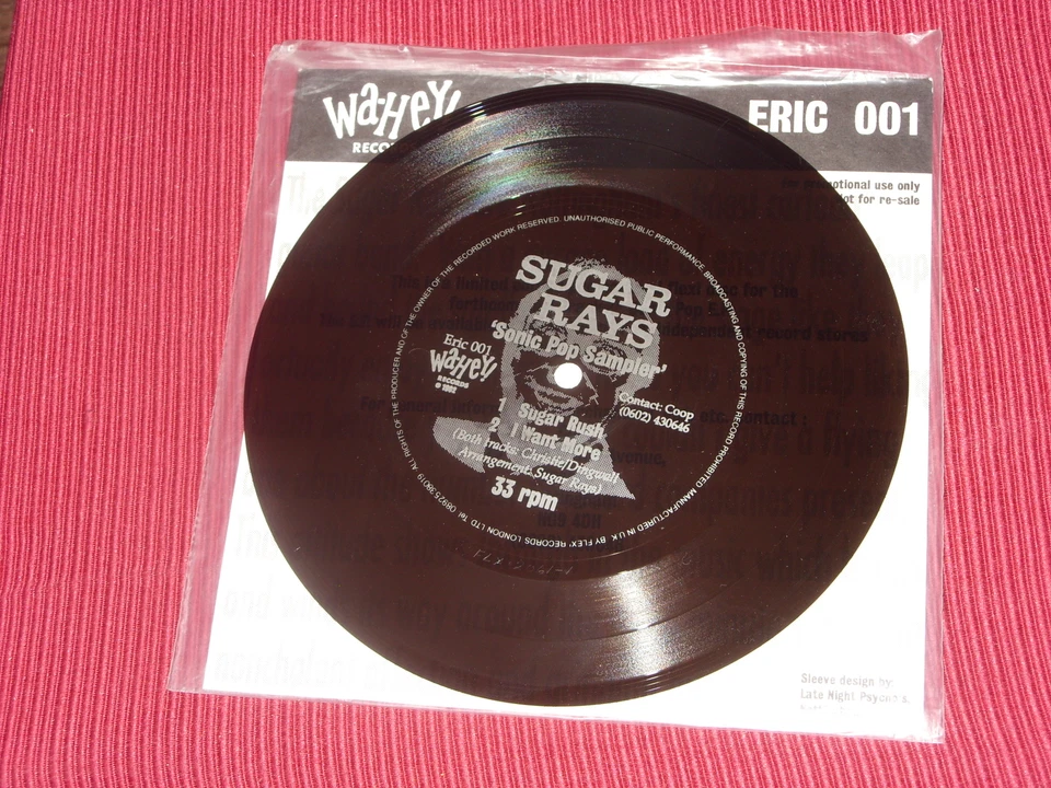 Sugar Rays:  Sonic Pop Sampler rare flexi 7" - Image 2 of 3