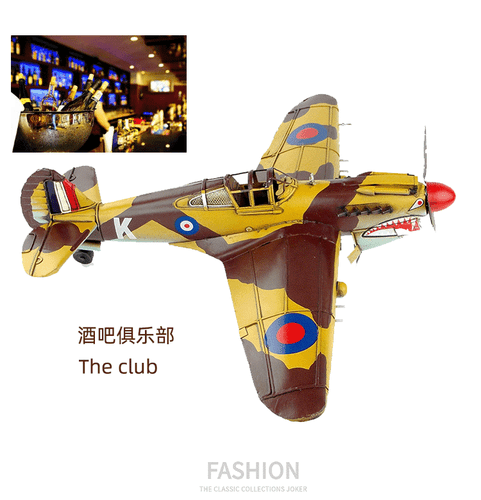 World War II U.S. P-40 Flying Tigers Fighter Wrought iron handmade display Model - Picture 6 of 8