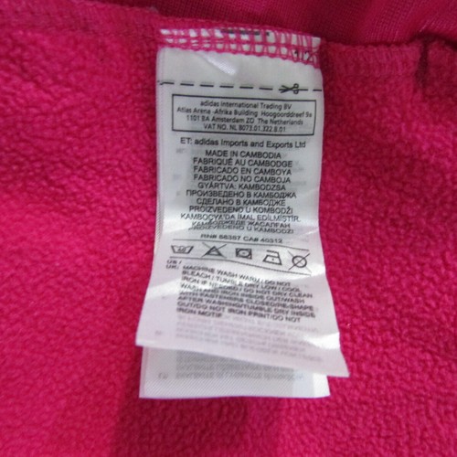 Adidas Girls Track Top Pink Chest 34/36 UK M Sku Y05535 - Picture 13 of 13