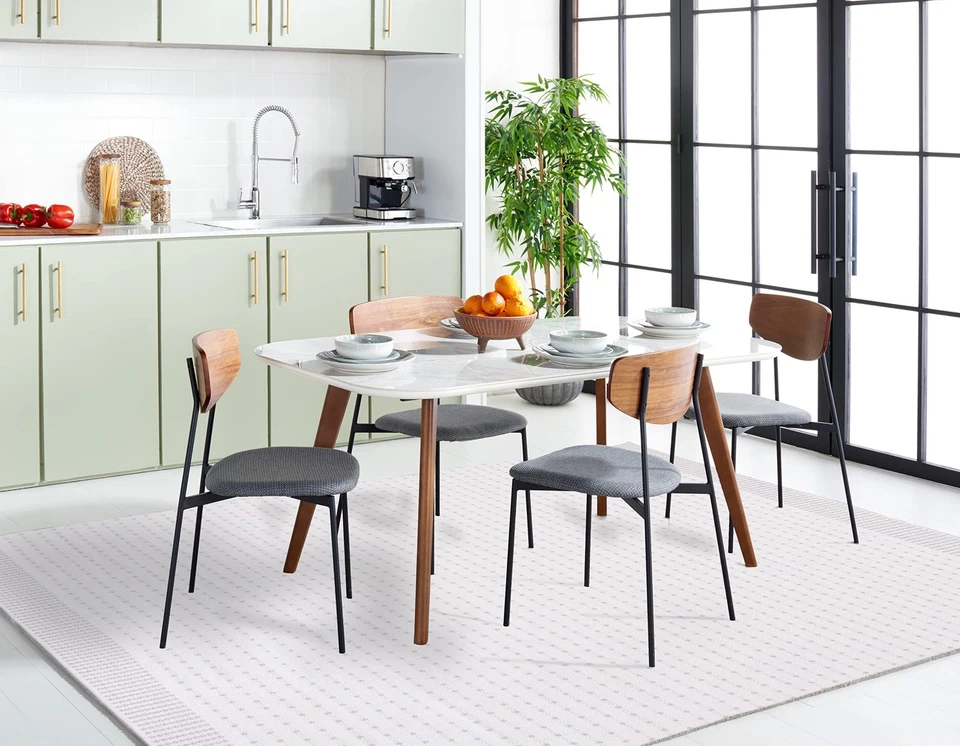 Alfombra 8x10 - Colección Montauk - Grande - Gris y Marfil, Hecho a Mano Tejido Plano... Foto 2 de 4