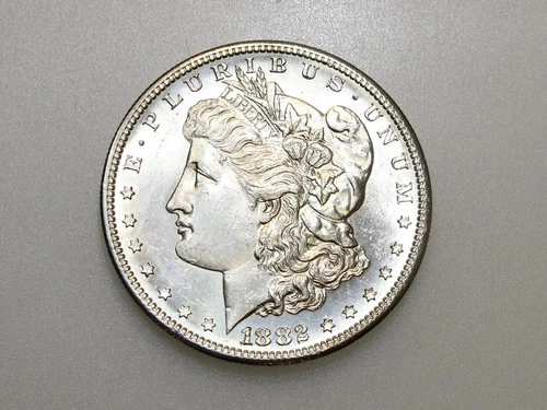 1882-S $1 MORGAN SILVER ONE DOLLAR GEM BU