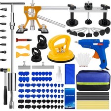 Dent Puller Hail Remover Kit, Professional Car Paintless Dent Removal Kit Too...