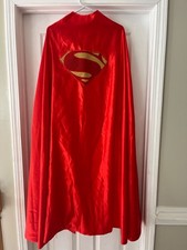 Superman Deluxe Embroided Cape  Halloween Adult Costume. 48  long