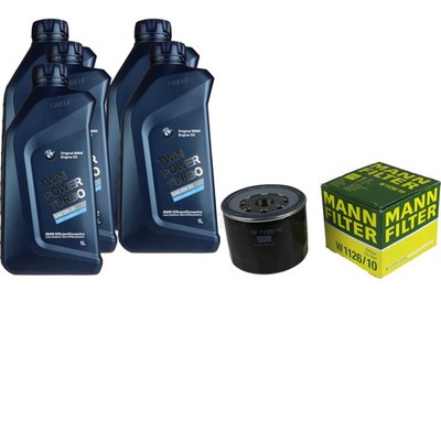 für BMW Motoröl 5l MANN Ölfilter W 1126/10 3er Compact E36 E46 Z8 E52 X6 F16 F86