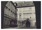 Tchéquie, Prague, Ambassade de France au Palais Buquoy, Cour intérieure, Tirage