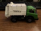 Vintage Mini Tonka Trash Garbage Truck Green & White Japan 4" Steel