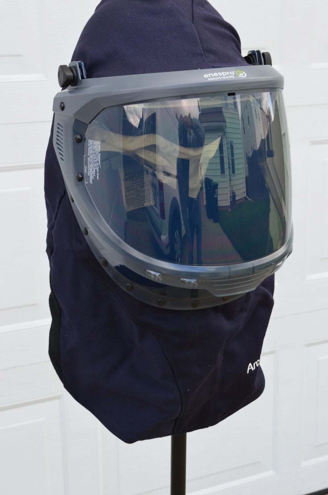 ARC FLASH HOOD NATIONAL SAFETY APPAREL H65UQUQ40LF with SHIELD - product detail image 13