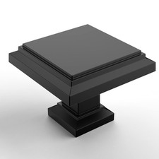 20 Pack Matte Black Square Dresser Knobs Zinc Cabinet Hardware For Dresser Drawe