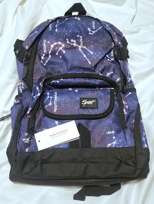 NWT Ricky-H Lifestyle Sport Travel Backpack Constellations Purple Black 