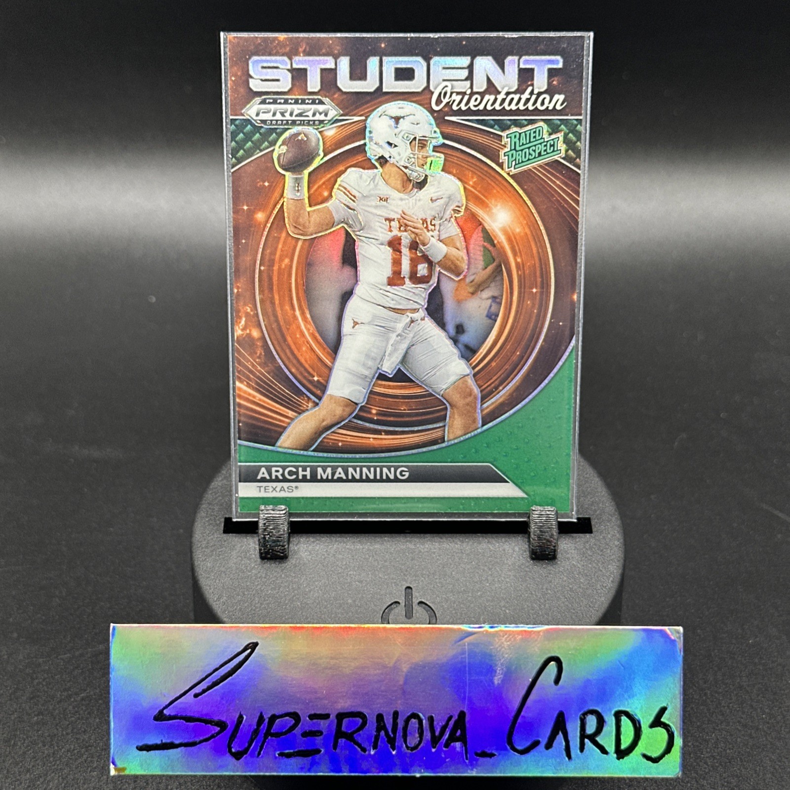 2024 Panini Prizm Draft Picks -Student Orientation - Arch Manning 🔥 Green Prizm