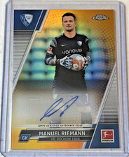 Manuel Riemann Chrome Bundesliga 2021/22 Gold /50 Auto
