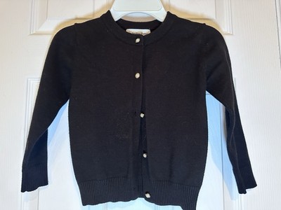 Smiling Pinker Black Toddler Girls Cardigan Size 4T Sweater
