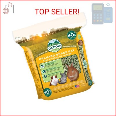 Oxbow Orchard Grass Hay for Small Pets   All-Natural Long Strand Fiber Hay for R
