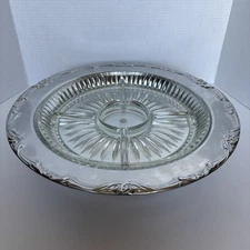 Vintage Shelton Ware Lazy Susan Relish Dish – 4 Glass Sections, No Center Bowl