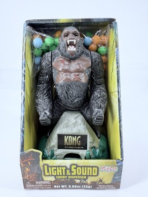 King Kong Candy Dispenser Action Figure Flashing Light Animated Motion Toy Sound