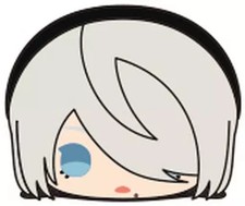 NieR Automata YoRHa No 2 B Type Mascot Badge Ballchain