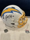 Justin Herbert SIGNED LA Chargers Full Size Speed Replica Helmet Beckett COA