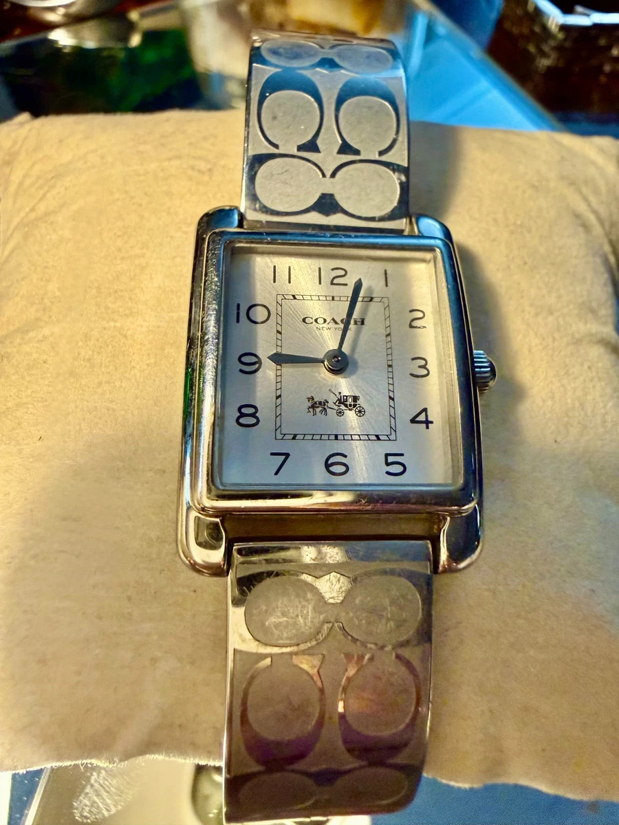 Coach Rectangle Silver Case Wristwatches for sale | eBay
