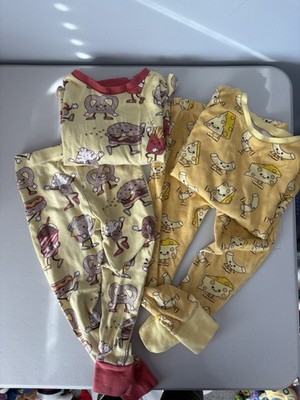 Honest Baby Clothing 4T Pajamas Mac And Cheese Cute Fast Good Long Sleeve