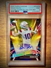 2024 Topps Chrome DRAKE MAYE Future Stars Rookie Auto ON CARD #/75 PSA 9 Yellow