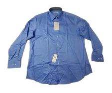 Perry Ellis Portfolio Button Up Dress Shirt Men 17 1/2 34/35 Long Sleeve New NWT