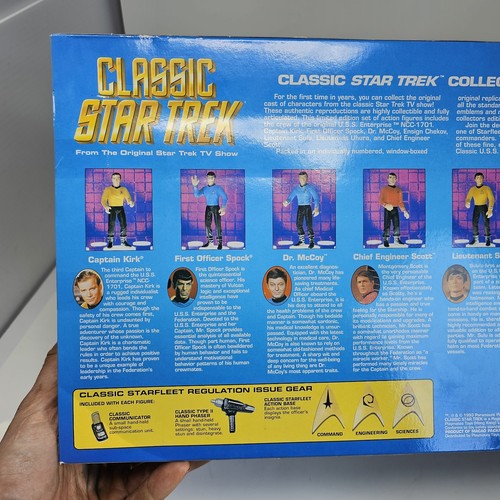 Classic Star Trek Bridge Collector Figure Set 1993 Playmates 6090 New In Box NOS - Picture 8 of 12