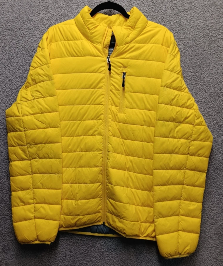 Club Room Performance Mens XL Yellow Lightweight Puffer Jacket