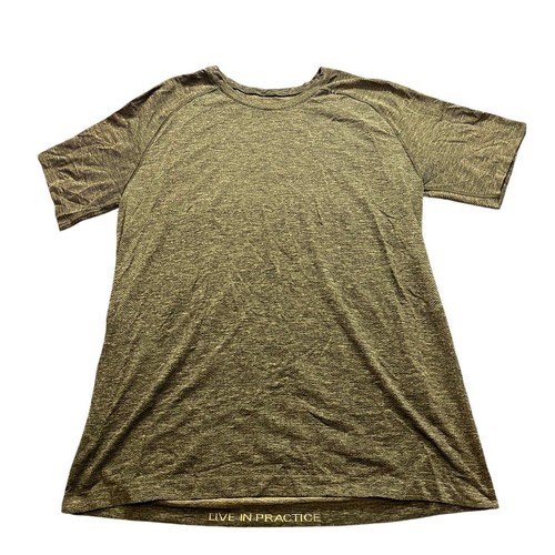 Lululemon Metal Vent Tech Live In Practice Shirt Green Athletic Mens Size XL