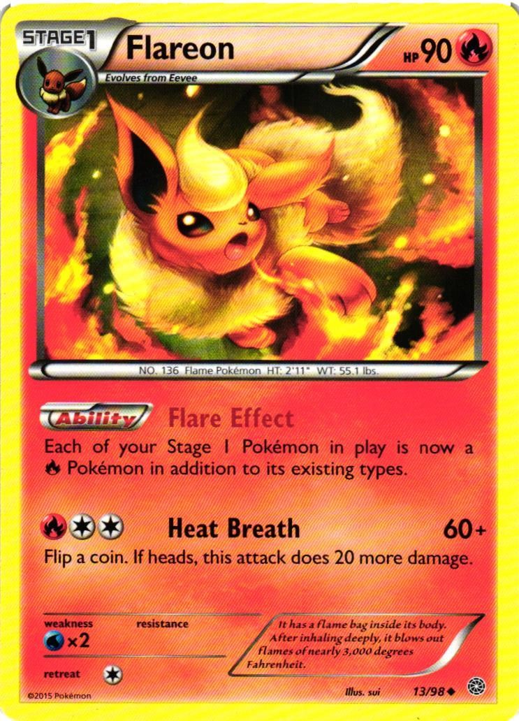 Flareon Uncommon XY - Ancient Origins 13/98 LP