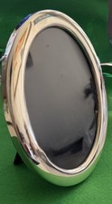 RBB Sheffield 1987 Hallmarked Silver Oval Portrait Photo Frame 6.5in x 5 in