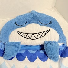 Happy Nappers Blue Shark Pillow Sleeping Bag Sleepy Sack Medium 3-6 yr old