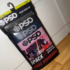 PSD Make Bank 3 Pack Premium Boxer Briefs Size XL New XLARGE Core Standard