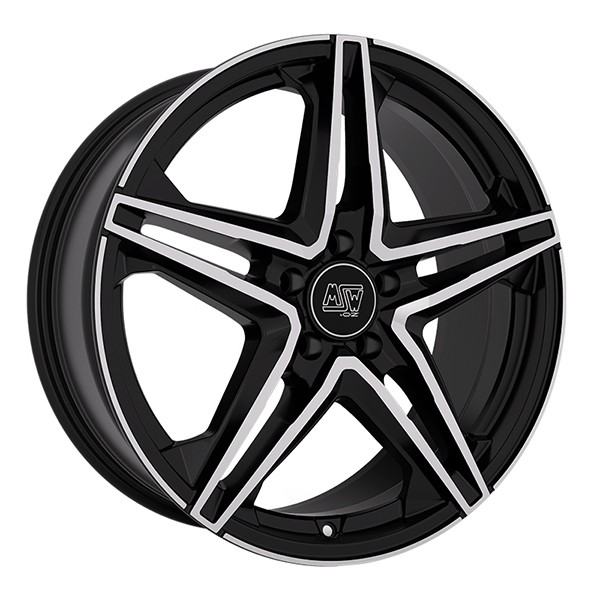ALLOY WHEEL MSW MSW 31 FOR SEAT ALTEA FREETRACK 8.5X18 5X112 GLOSS BLACK FULL P