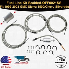 Fuel Line Kit Braided-QFF0021SS Fits 1999-2003 GMC Sierra 1500/Chevy Silverado