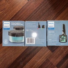 3 X Philips Quick Clean Pod Cartridge 5.41 Fl Oz Pack of 2 Shaver Cleaning Pods