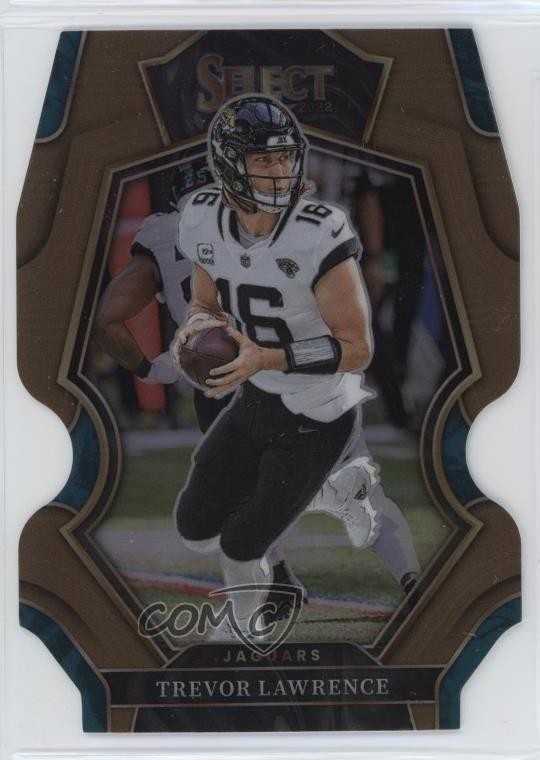 2022 Panini Select Premier Level Copper Prizm Die-Cut /99 Trevor Lawrence #145