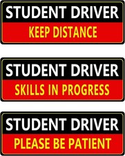 Funny Safety Warning Student Driver Magnet Reusable Please Be New Driver 8