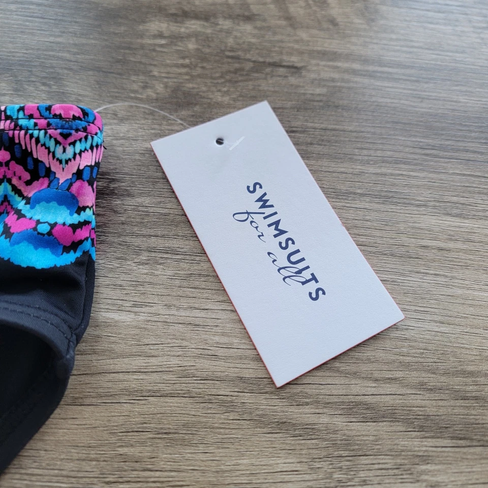 Pantalones de baño para mujer para todos bikini negro rosa azul fiesta talla 14 NUEVO Foto 2 de 4