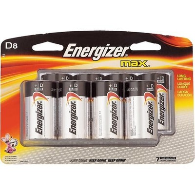 1Pc Energizer Max D Alkaline Battery (8-Pack)