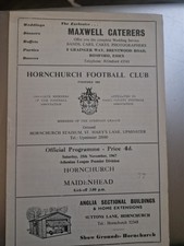 1967/68 Hornchurch V Maidenhead Athenian League 