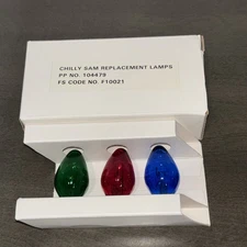 Vintage Avon Chilly Sam Or Samantha Light Up Snowman Replacement Bulbs Set NEW