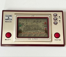 Nintendo Game and Watch Working Tested Japan Vintage Retro Chef FP-24 with case