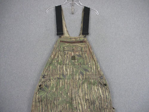 Vintage Liberty Overalls Mens 42x32 Original Realtree Camo Hunting USA Made 80s