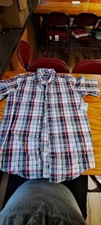 Medium George Poplin Button Down Plaid Short sleeve shirt