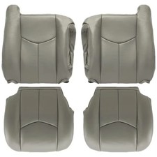 2003 To 2006 Chevy Tahoe Suburban Yukon Driver Front Leather Seat Cover Gray